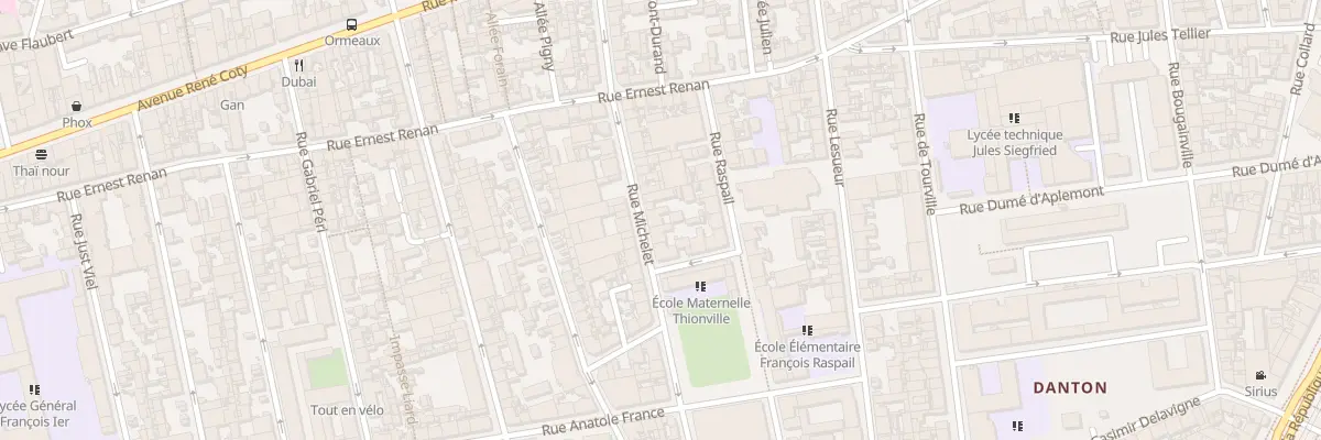 Plan du 52 Rue Michelet au Havre