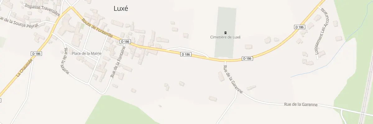 Plan du 16 Rte de Fontenille à Luxé