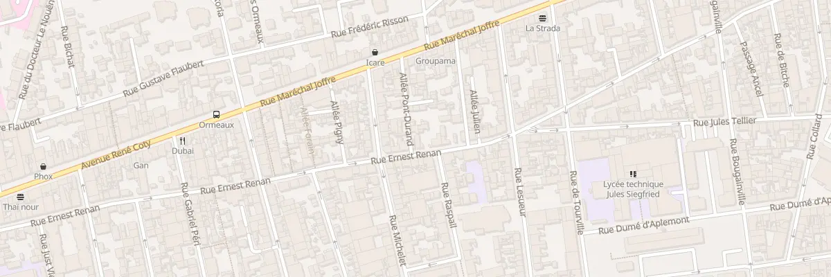 Plan du 129 Rue Ernest Renan au Havre