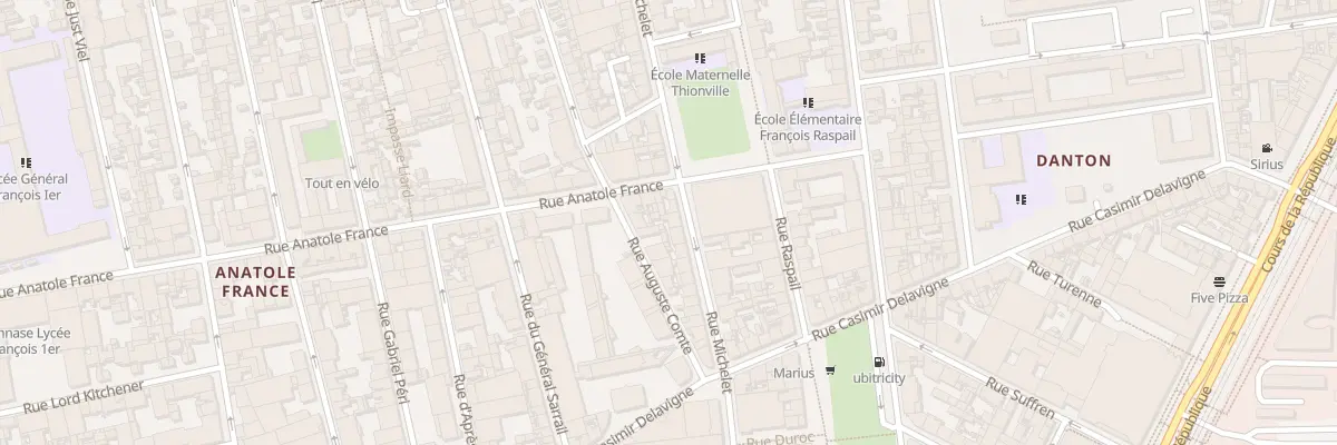 Plan du 53 Rue Michelet au Havre
