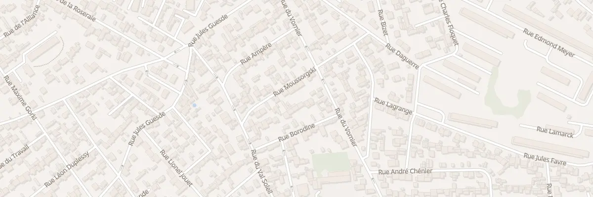 Plan du 20 Rue Moussorgski au Havre