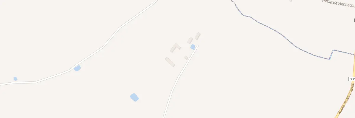 Plan du 3 Hennecour à Coudehard