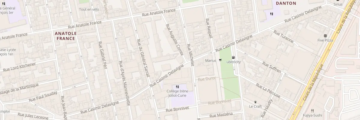 Plan du 3 Rue Auguste Comte au Havre