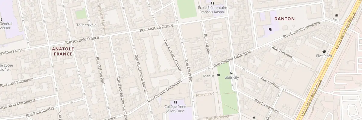 Plan du 10 Rue Auguste Comte au Havre