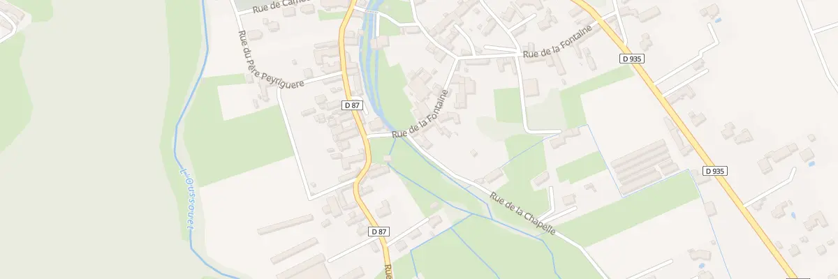 Plan du 1 Rue de la Chapelle à Trébons