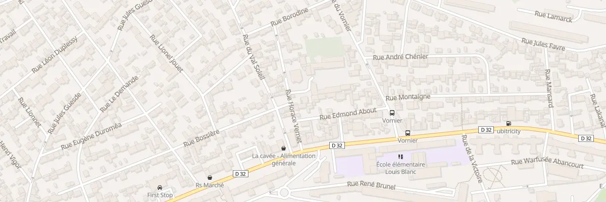 Plan du 10 Rue Horace Vernet au Havre