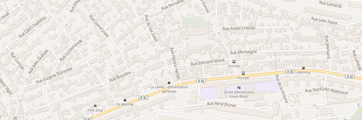 Plan du 3 Rue Edmond About au Havre