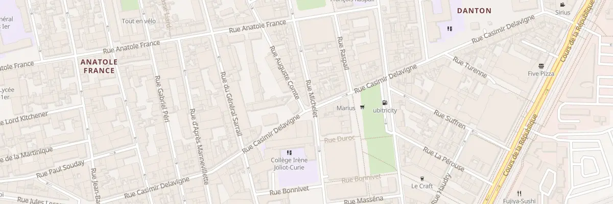 Plan du 2 Rue Auguste Comte au Havre
