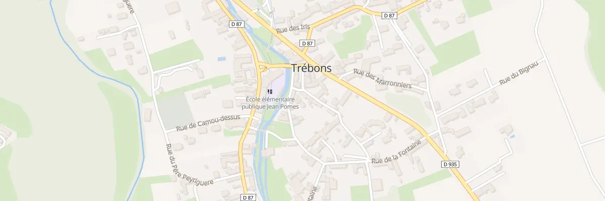 Plan du 10 Rue du Montaigu à Trébons
