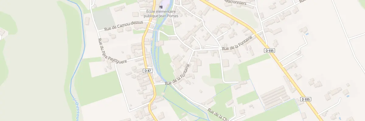 Plan du 5 Rue de la Fontaine à Trébons