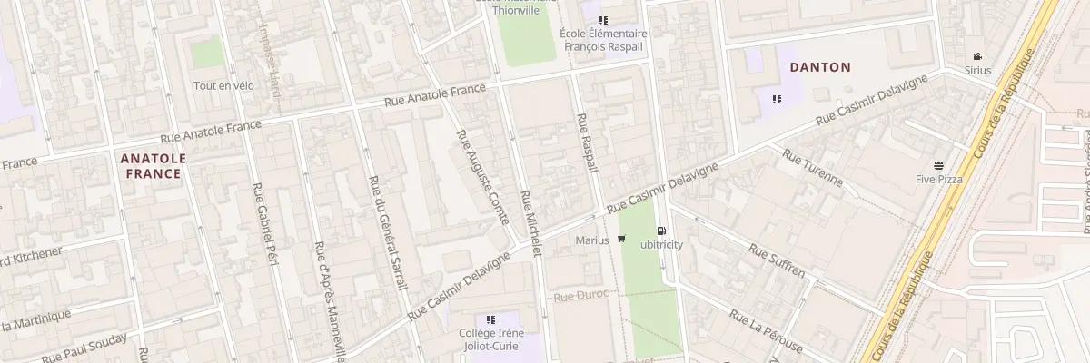 Plan du 36 Rue Michelet au Havre