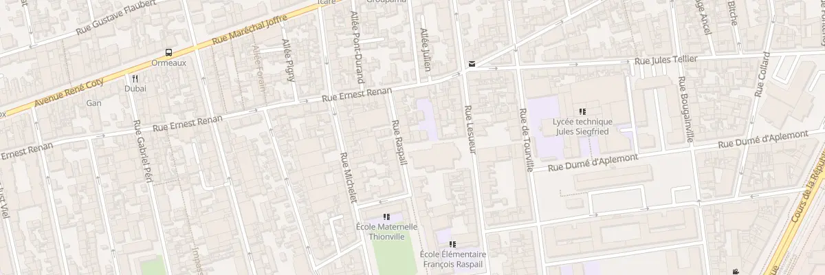 Plan du 56 Rue Raspail au Havre