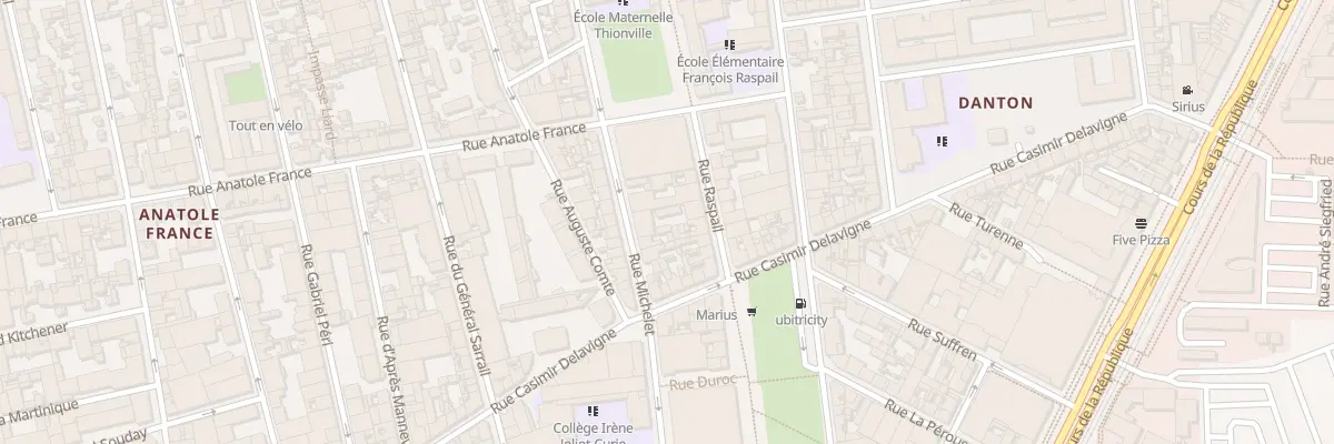 Plan du 38 Rue Michelet au Havre