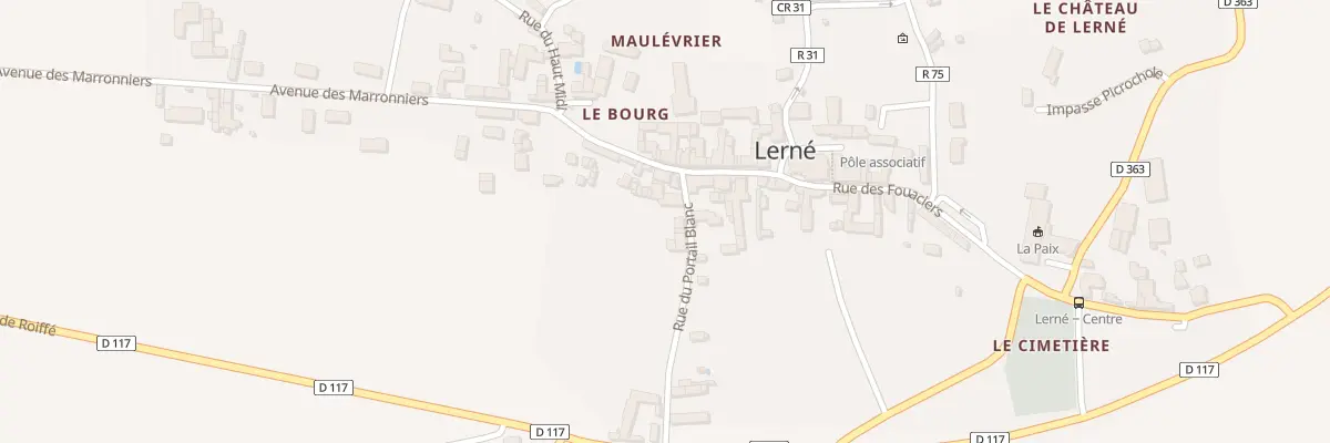 Plan du 6 Rue du Portail Blanc à Lerné