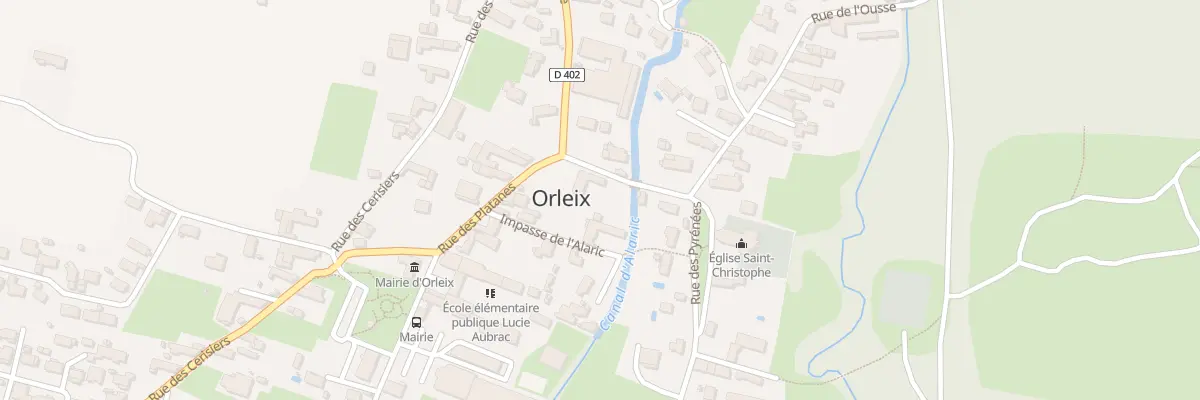 Plan du 2 Rue de l’Ousse à Orleix