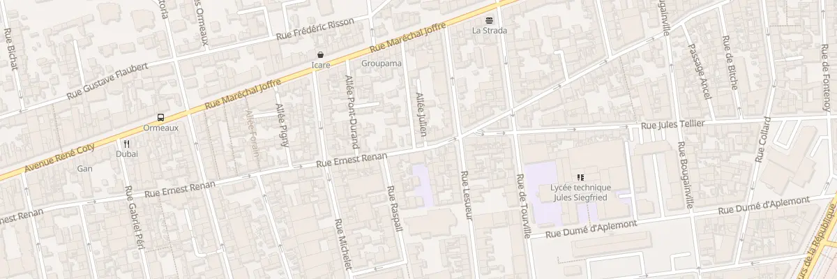 Plan du 141 Rue Ernest Renan au Havre