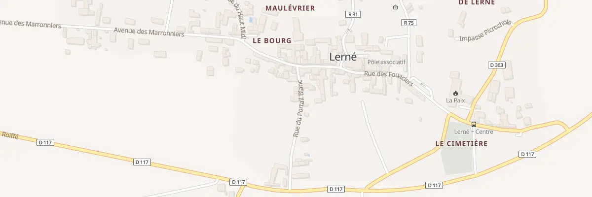 Plan du 81 Le Bourg à Lerné