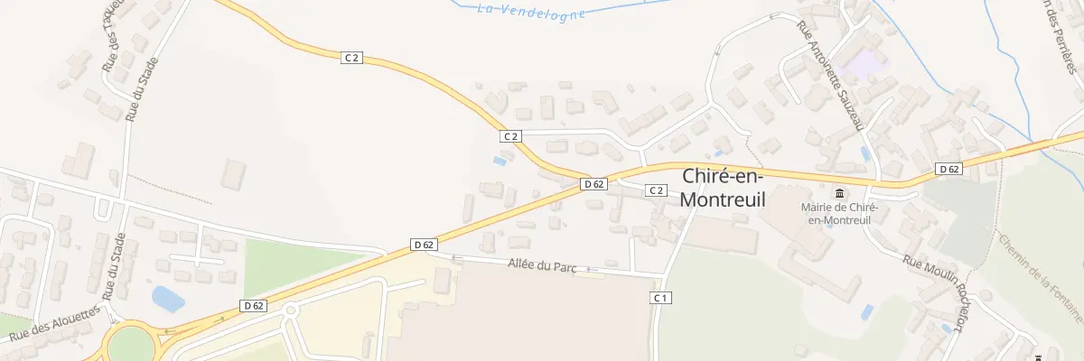 Plan du 7 Rue de la Guinterie à Chiré-en-Montreuil