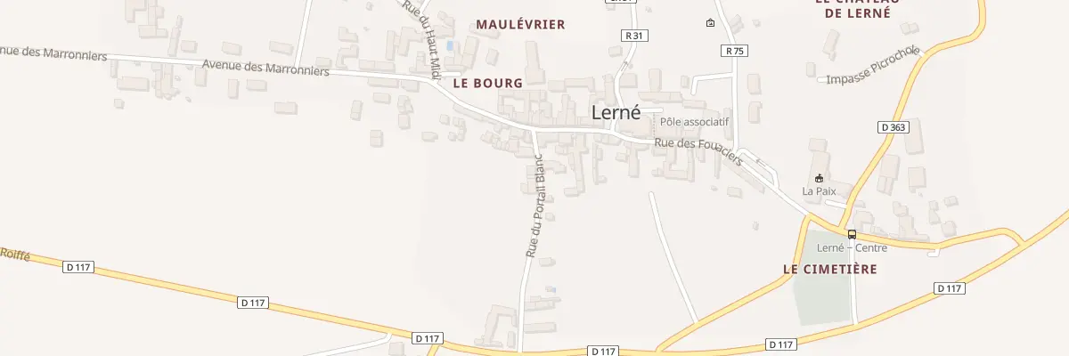 Plan du 82B Le Bourg à Lerné