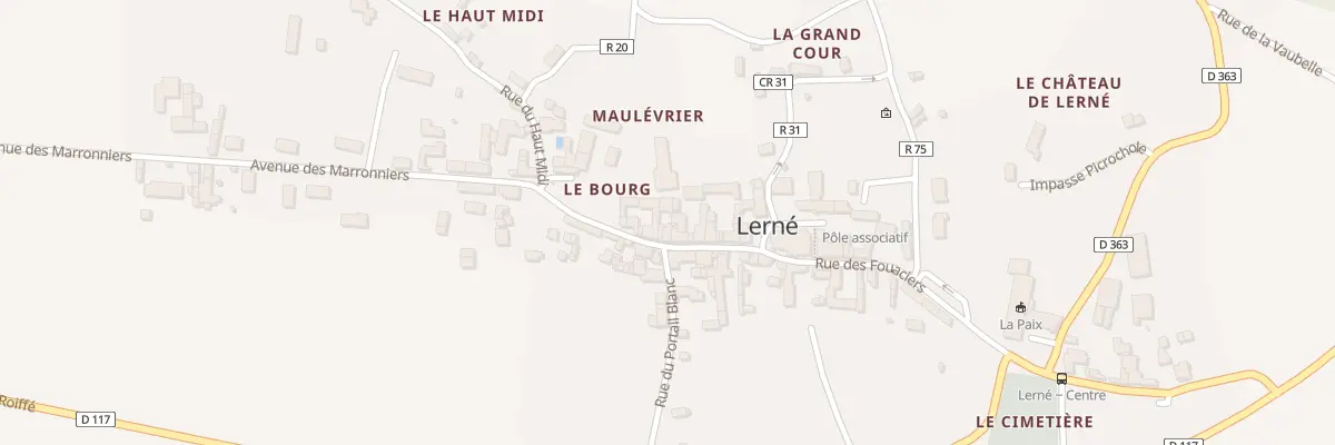 Plan du 110 Le Bourg à Lerné