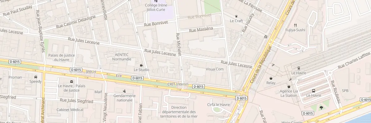 Plan du 10 Rue Michelet au Havre