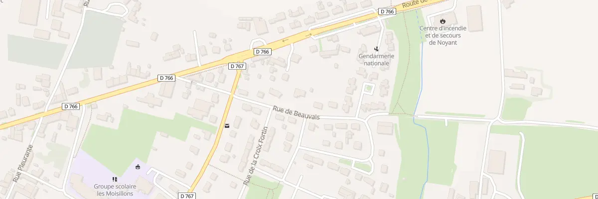 Plan du 7 Rue de Beauvais à Noyant-Villages