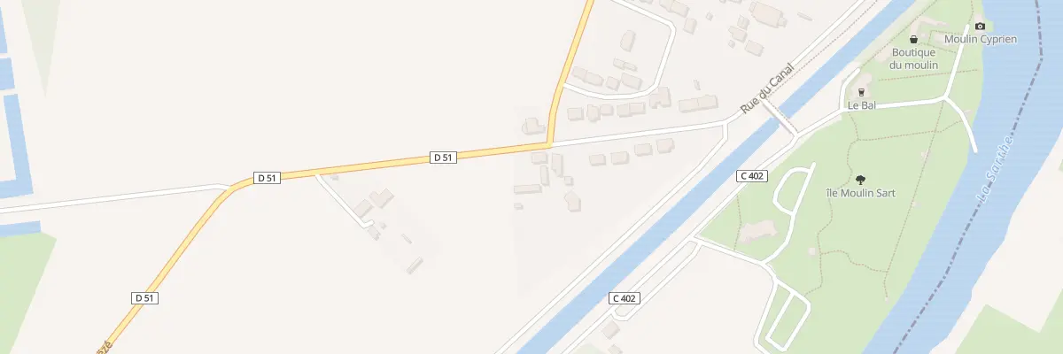 Plan du 13 Rue du Canal à Fillé