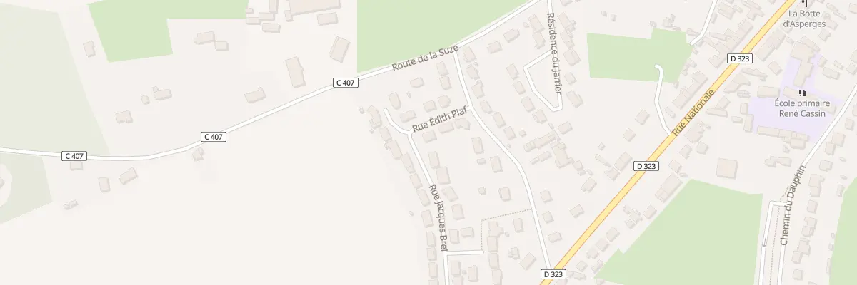 Plan du 5 Rue Edith Piaf à Guécélard
