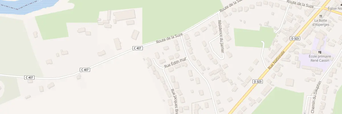 Plan du 4 Rue Edith Piaf à Guécélard