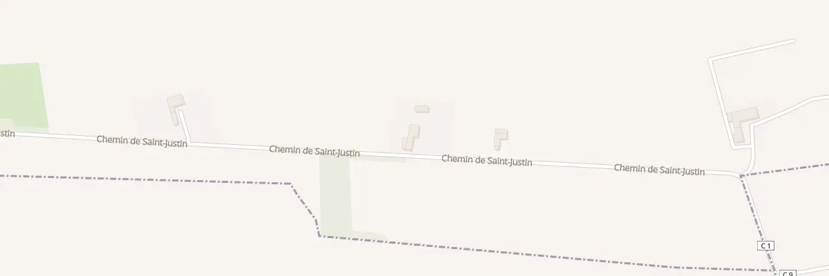 Plan du 75 Che de Saint Justin à Auriébat