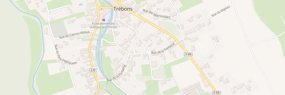 Plan du 24 Rue du Montaigu à Trébons