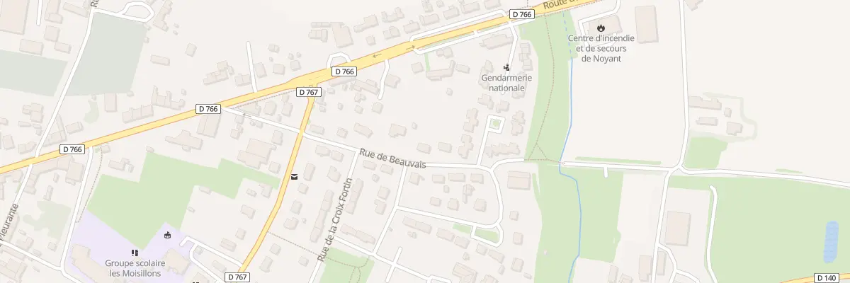 Plan du 9 Rue de Beauvais à Noyant-Villages