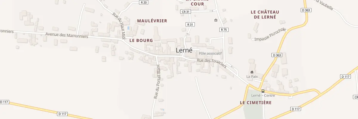 Plan du 26 Rue des Fouaciers à Lerné