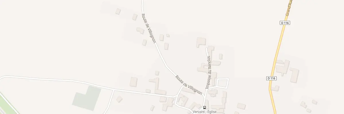 Plan du 4 Chemin de Villognon à Vervant