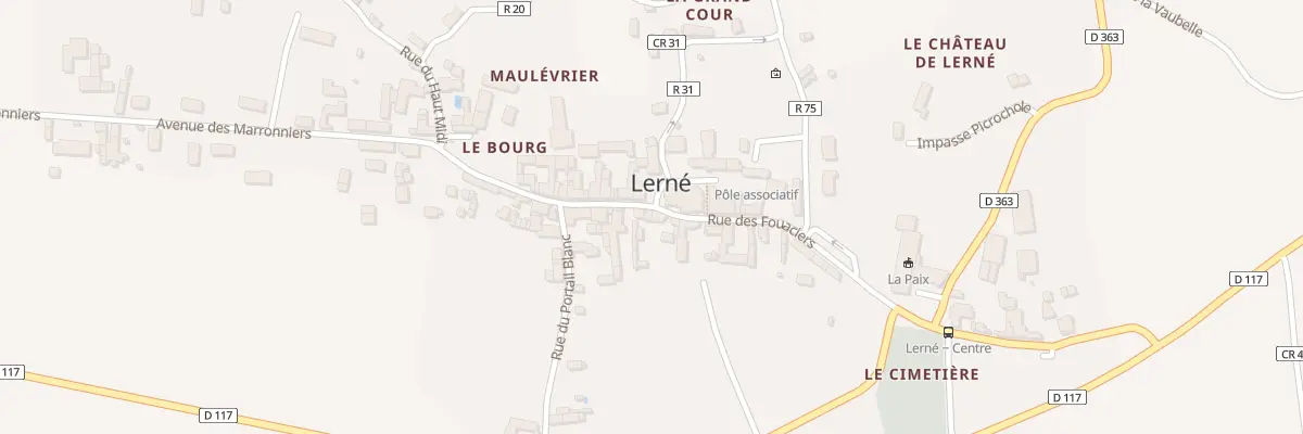Plan du 24 Rue des Fouaciers à Lerné