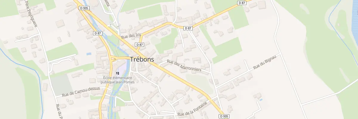 Plan du 9 Rue des Marronniers à Trébons