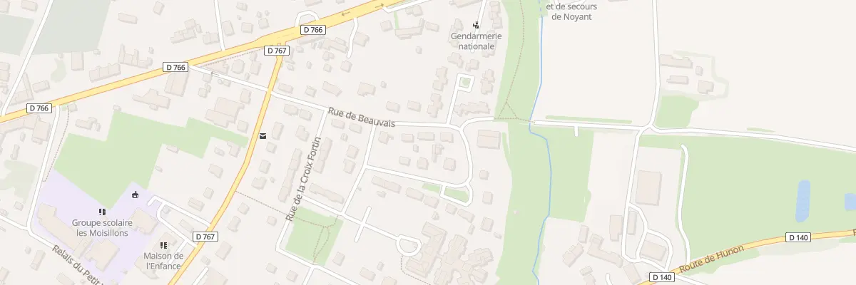 Plan du 14 Rue de Beauvais à Noyant-Villages