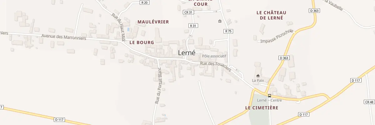 Plan du 22 Rue des Fouaciers à Lerné