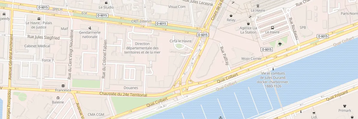 Plan du 3 Crs Cdt Fratacci au Havre