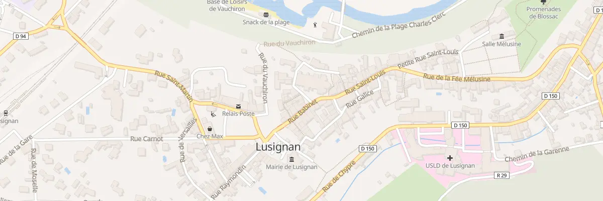 Plan du 3 Rue Notre Dame à Lusignan