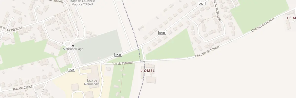 Plan du 1 Rue d’Alençon à Cerisé