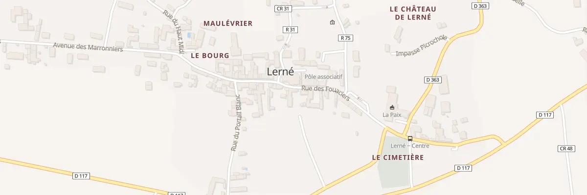 Plan du 10 Rue des Fouaciers à Lerné