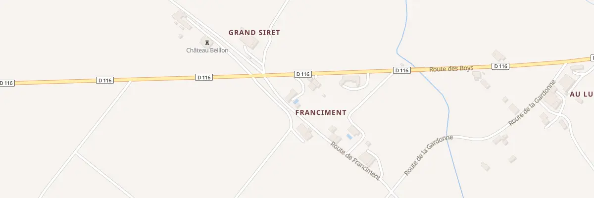 Plan du 85 Franciment à Gaujac