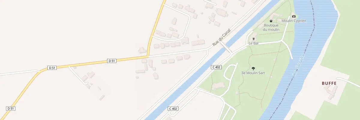 Plan du 3 Rue du Canal à Fillé