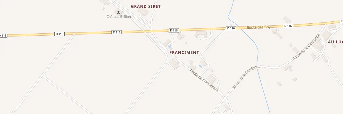 Plan du 83 Petit Siret à Gaujac
