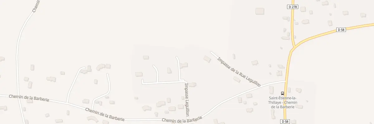 Plan du 5242 Rue Leguillon à Saint-Étienne-la-Thillaye