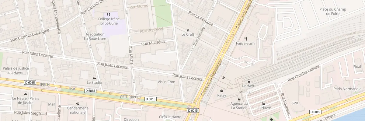 Plan du 1B Rue Haudry au Havre