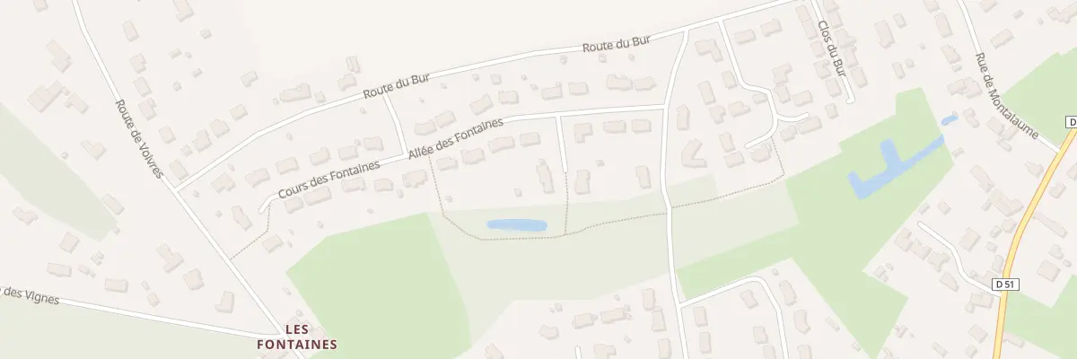 Plan du 17 All des Fontaines à Fillé