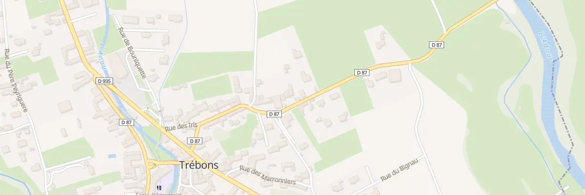 Plan du 23 Rue de l’Adour à Trébons
