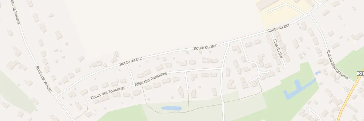 Plan du 8 All des Fontaines à Fillé